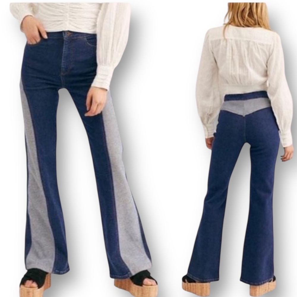 Free People Flip It and Reverse It Flare Jeans